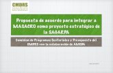 Propuesta de acuerdo para integrar a MASACRO como proyecto ... · PDF filePropuesta de acuerdo para integrar a MASACRO como proyecto estratégico de la SAGARPA Comision de Programas