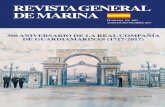 REVISTA GENERAL DE MARINA -  · PDF file300 aniversario de la real compañía de guardiamarinas (1717-2017) revista general de marina fundada en 1877 agosto-septiembre 2017