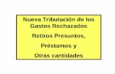 Nueva Tributación de los Gastos Rechazados Retiros ...api.ning.com/files/.../EjercicioN4.pdf · Por ejemplo: tres accionistas ... (sin crédito) Gastos no del Giro $ 3.500.950 .