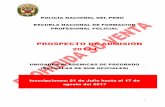 PROSPECTO DE ADMISIÓN 2011-II - …precadete.cima.com.pe/documentos/suboficiales/...admision_2017-I.pdf · eficientemente como Suboficiales de la ... se ha considerado SEDE ÚNICA