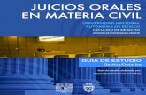 FACULTAD DE DERECHO - UNAM · PDF fileDivisión de Universidad Abierta Guía de estudio para la asignatura Juicios Orales en Materia Civil 1 FACULTAD DE DERECHO Juicios Orales en Materia