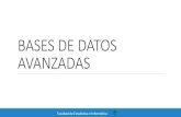 BASES DE DATOS AVANZADAS - Universidad Veracruzana · PDF filePasos para procesar una consulta de alto nivel ... BASE DE DATOS EN TIEMPO DE ... Ejemplo Consulta SQL: Para cada proyecto
