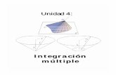 Integración múltiple - Calculo Vectorial · PDF file1 Notas de clase: Angel Balderas Puga Unidad 4: INTEGRALES MULTIPLES INTRODUCCIÓN En esta unidad generalizaremos ahora