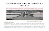 GEOGRAFÍA EBAU 2017 · PDF fileCriterios de evaluación de las preguntas teóricas 1. ... - El Banco Mundial   - La ONU