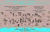 oRQueSTA SiNFÓNiCA CoRoS De De CASTillA CASTillA · PDF fileAsimismo, los Coros de Castilla y León, liderados por el maestro Jordi Casas, ... Pablo Cadena David Melgar TROMPETAS