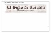 José Luis Nava Díaz El Siglo de Torreón · PDF filerecursos federales Propone la Auditoria Superior modificar la Ley Federal de Presupuesto F. PÉREZ-CANEDO EL SIGLO DE TORREÓN