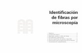 Identificación de fibras por microscopía · PDF fileIdentificación de fibras por microscopía 5 El microscopio permite ver las fibras aumentadas. La am-pliación del microscopio