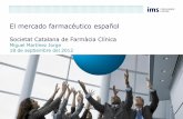 Societat Catalana de Farmàcia Clínica - · PDF fileAgenda •Breve presentación de IMS •Evolución del mercado farmacéutico Español •Situación actual y futura •Panel de