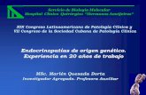 Presentación de PowerPoint - sld.cu · PDF fileDeterminar la frecuencia de aberraciones cromosómicas en pacientes portadores de endocrinopatías de origen genético. 2
