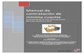 Manual de contratación de mínima cuantía - tesauro.com.cotesauro.com.co/NORMAS/MANUAL MINIMA.pdf · Manual de contratación de mínima cuantía Artículo 94 de la Ley 1474 de 2.011