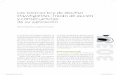 Las toxinas Cry de Bacillus y consecuencias de su aplicaciónibt.unam.mx/computo/pdfs/libro_25_aniv/capitulo_27.pdf · del mundo y de muy diversos sistemas, como suelo, agua, ...