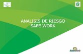 ANALISIS DE RIESGO SAFE WORK - · PDF file2005-10-PCI-O Manual Interno de Seguridad (Folleto) MAANUAL DE 41 PAGINAS. ... BRIGADA DE PRIMEROS AUXILIOS (Medico) ESPERA INFORMACIÓN PARA