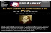 Martin Nietzsche en Heidegger Textos Heidegger · PDF fileHeidegger en castellano - El concepto de experiencia de Hegel «Es una representación natural pensar que, en filosofía,