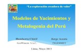 Modelos de Yacimientos y Metalogenia del Perú - Inicio y... · •La zonación y reconocimiento de las zonas e intensidad de vetilleo es importante en la definición del cuerpo porfirítico