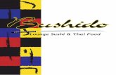 Lounge Sushi & Thai Foodde+comidas+final.pdf · Tradicionales Empanadas Orientales, Fritas con relleno de Camarón. Arrollado Primavera ... Arandanos y Espejo de Manjar. Frutos Thai
