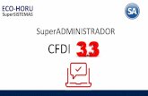 Presentación de PowerPoint - eco-horu.com.mxeco-horu.com.mx/web/Archivos/SA2017/Ayudas/GuiasProceso/... · SuperADMINISTRADOR en su nueva versión ya emite los CFDI versión 3.3