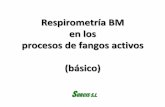 Respirometría BM en los procesos de fangos activos (básico) a-bm_básico_7389.pdf · PDF fileAireador para pasar el fango activo a respiración endógena Varios ensayos de respirometría
