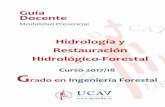 Guía Docente - Universidad Católica de Ávila · PDF fileciclo hidrológico y sus componentes, la estimación de caudales punta y la cuantificación de la erosión hídrica, ...