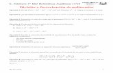 D.V. División y factorización de polinomios · PDF fileD. Voluntario 3º ESO Matemáticas Académicas 17/18 By Javi Aura 1 División y factorización de polinomios Ejercicio 1: Divide