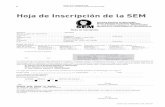 Hoja de Inscripción de la SEM - ehu. · PDF fileLa cuota del año de ingreso debe abonarse en metálico, ... (Banco Santander Central Hispano 0049 1341 73 ... Sr. Tesorero de la Sociedad