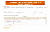 Tema 4: Resolución de triángulos. - eues.ugr.eseues.ugr.es/wiris/images/stories/file/mates1/tema4maI/tema4maI.pdf · Tema 4: Resolución de triángulos. ... En el triangulo ABC,