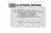 Cap 3 La Integral definida - · PDF fileMOISES VILLENA MUÑOZ Cap 3 La Integral Definida Objetivo: Se pretende que el estudiante calcule integrales definidas aplicando teoremas y propiedades