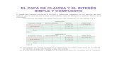 EL PAPA DE CLAUDIA Y EL INTERÉS SIMPLE Y …educamate-contegnologia.weebly.com/uploads/2/7/1/6/27168775/el... · simple o como interés compuesto. periodo de inversión no se re.