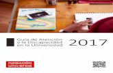 GUÍA DE ATENCIÓN A LA DISCAPACIDAD 2017 · PDF file2 guÍa de atenciÓn a la discapacidad en la universidad 2017 Índice bienvenida 3 Índice de universidades 4 -15 andalucÍa 4