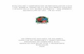 EVALUACIÓN Y COMPARACION DE METODOLOGÍAS · PDF filey pci sobre el tramo de via en pavimento flexible y rigido de la vÍa: museo quimbaya – crq armenia quindÍo (pr 00+000 –