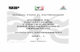 SISTEMA DE CAPACITACIÓN Y CERTIFICACIÓN PARA · PDF fileMANUAL PARA EL ENTRENADOR IV PRESENTACIÓN La inquietud de instrumentar en México un Sistema de Capacitación y Certificación