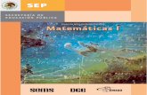 MATEMÁTICAS I. Cuadernillo de actividades de aprendizaje · PDF file... le sigue Matemáticas II que trata sobre geometría y las ... materiales didácticos actualizados y de calidad