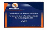 Centro de Operaciones de Emergencia -  · PDF fileEn el año 2004 se aprobó el Manual de Funcionamiento del COEN con R. J Nº 325-2004-INDECI, asimismo en