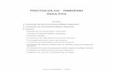 PROTOCOLOS RMD/EMD ADULTOS - · PDF fileIV Protocolo de valoración funcional en ejercicio V Contraindicaciones al test de esfuerzo ... asma. EPOC, neumonías ... - Bloqueo de rama