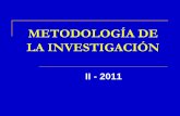 METODOLOGÍA DE LA INVESTIGACIÓN - Economía · PDF fileii unidad: la investigacion cientifica -- metodologia ... el diseÑo de investigacion sirve de soporte al investigador en el