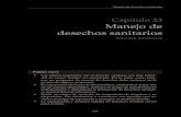 Manejo de desechos sanitarios - theific.orgtheific.org/wp-content/uploads/2014/08/Spanish_ch23_PRESS.pdf · Tipo de desecho Definición Ejemplos ... lubricantes, adelgazantes, asbestos,