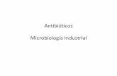 Antibióticos Microbiología Industrial · PDF file–Unión secuencial aa. al NAM (con ATP y Mn): –NAM-L-ala –NAM-L-ala-D-glu ... Diálisis Quimiostato. Esquema general de un