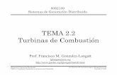 TEMA 22 2.2 Turbinas de Combustión - fglongatt.orgfglongatt.org/OLD/Archivos/Archivos/SistGD/PPT-Tema2.2.TurbComb.pdf · capacidad pico en mercados combinados. ... en el acoplamiento