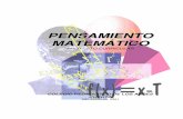 PROYECTO MATEMATICA PEDAGOGICO - · PDF filecon el objetivo final de que se aprecie y aplique el saber Matemático y se ... Metodología, Materiales y Evaluación. ... pensamiento