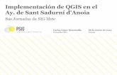 Implementación de QGIS en el Ay. de Sant Sadurní d' · PDF fileImplementación de QGIS en el Ay. de Sant Sadurní d'Anoia 4 Presentación de PSIG PSIG está formado por un grupo