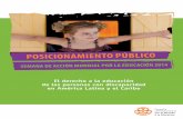 El derecho a la educación de las personas con discapacidad ... · PDF fileSemana de Acción Mundial por la Educación 2014 3 O O El derecho a la educación de las personas con discapacidad