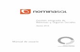 Gestión integrada de Nóminas y Seguros Socialessdelsol.es/2012/Manuales/Manual NominaSOL 2012.pdf · resumen de la información de la empresa, número de trabajadores en alta, baja,