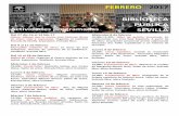 FEBRERO - Junta de Andalucía · PDF file12,30h: Emaús, de Alessandro Baricco. Club Joven de Lectura Montag. Salón de actos. Entrada libre. +Info:informacion.bp.se.ccul@