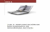 UD 2: Implantación de mecanismos de seguridad activa · PDF fileUD 2: Implantación de mecanismos de seguridad activa Juan Eduardo Toledo Página 2 Tabla de contenido Ataques y contramedidas