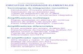 Circuitos integrados elementales CIRCUITOS …electro2.wikispaces.com/file/view/TEORIA_Circuitos Integrados.pdf... · Esbozo de análisis del acoplo RC Fabricación de un transistor