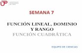 FUNCIÓN LINEAL, DOMINIO Y RANGO FUNCIÓN · PDF fileesquema de la unidad funciones bÁsicas funciÓn real - definiciÓn - dominio - rango - grÁfica funciÓn lineal - anÁlisis de