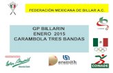GP BILLARIN ENERO 2015 CARAMBOLA TRES BANDAS - · PDF fileEDERACIÓN MEXICANA DE BILLAR . BILLARIN enero 2015 36 18 72 Chiapas Distrito Federal Estado de México Guerrero Guanajuato