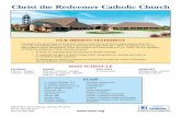 Christ the Redeemer Catholic Church · PDF filePara obtener información sobre la preparación en español de los tres sacramentos de iniciación ... niveles de clases. El precio de