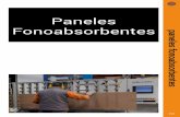 Paneles Fonoabsorbentes - Maderas · PDF fileEl objetivo del acondicionamiento acústico de un local es conseguir un grado de difusión ... un auditorio que una sala de conciertos