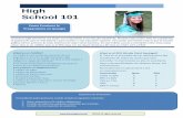 High School 101 - · PDF fileSchool 101 Como Funciona la Preparatoria en Georgia ... El GPA es el promedio de las calificaciones del estudiante de todas las clases que está tomando