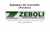 Equipos de Levante (Tecles) - zeboli.com.pezeboli.com.pe/_pdf/equipos_de_levante_tecles.pdf · ANTES DE USAR EL TECLE • Controle la cadena de carga para ver si hay signos de desgaste